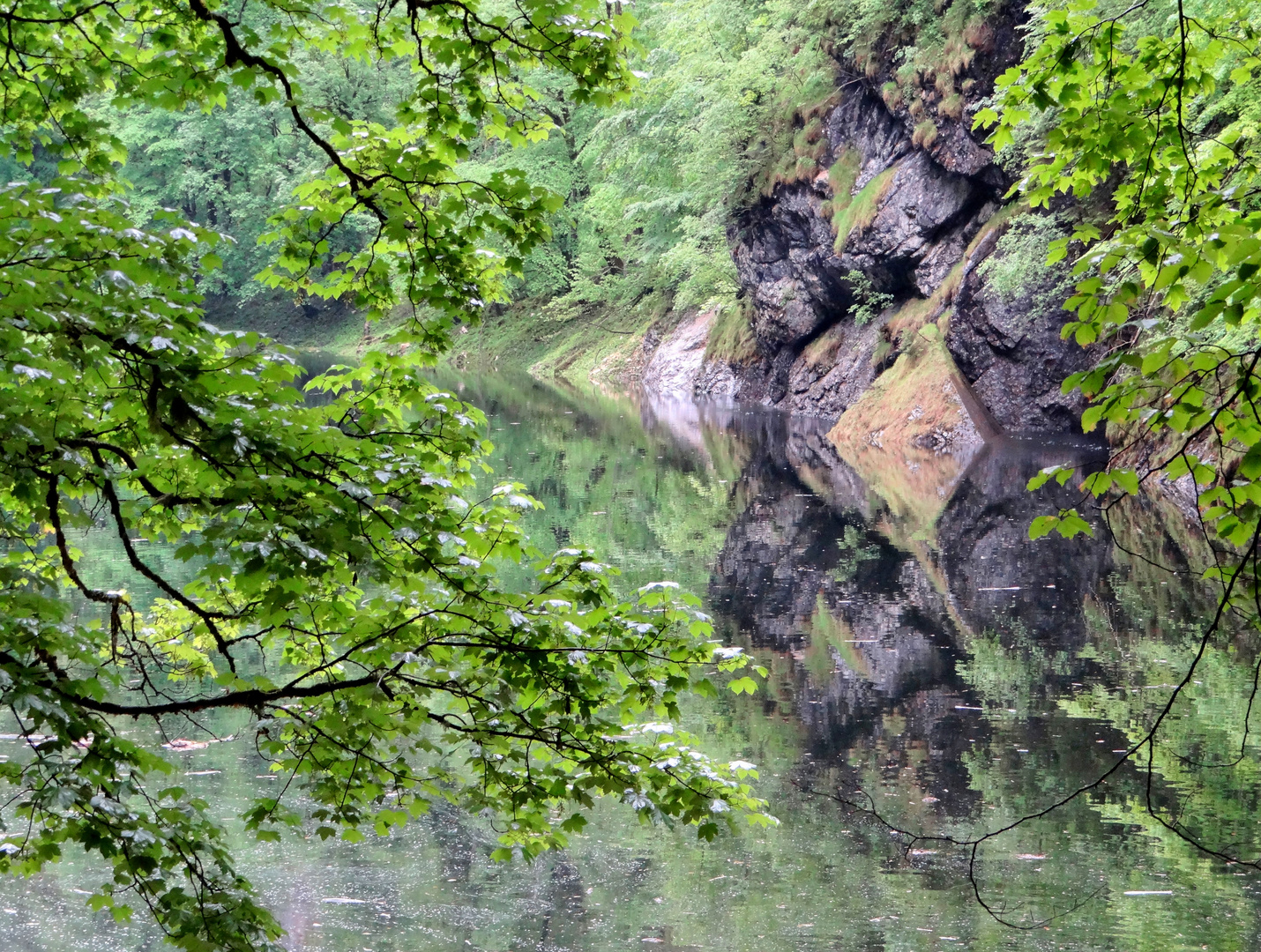 Spiegelung im steirischen Toplitzsee
