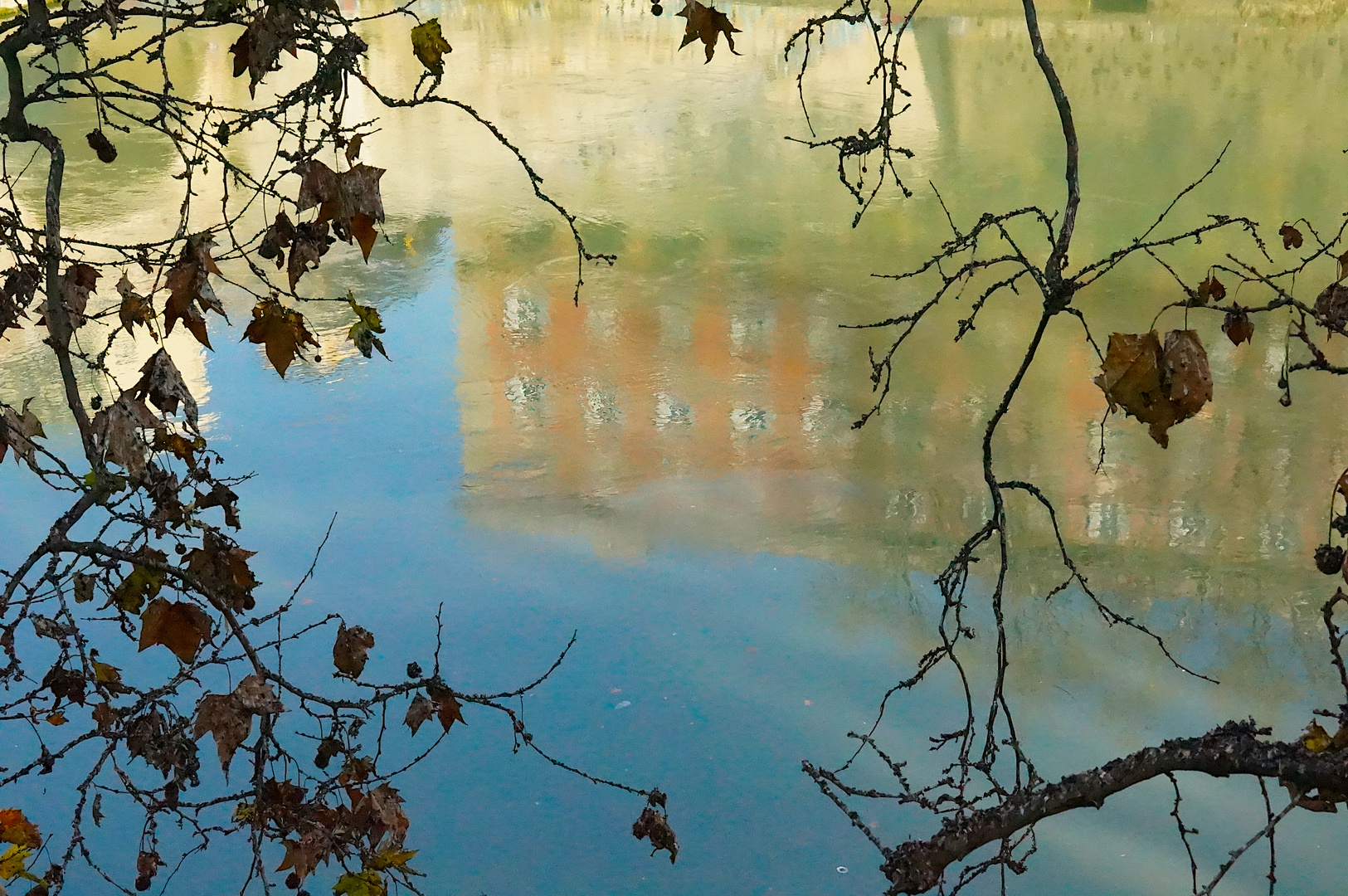 Spiegelung im Tevere