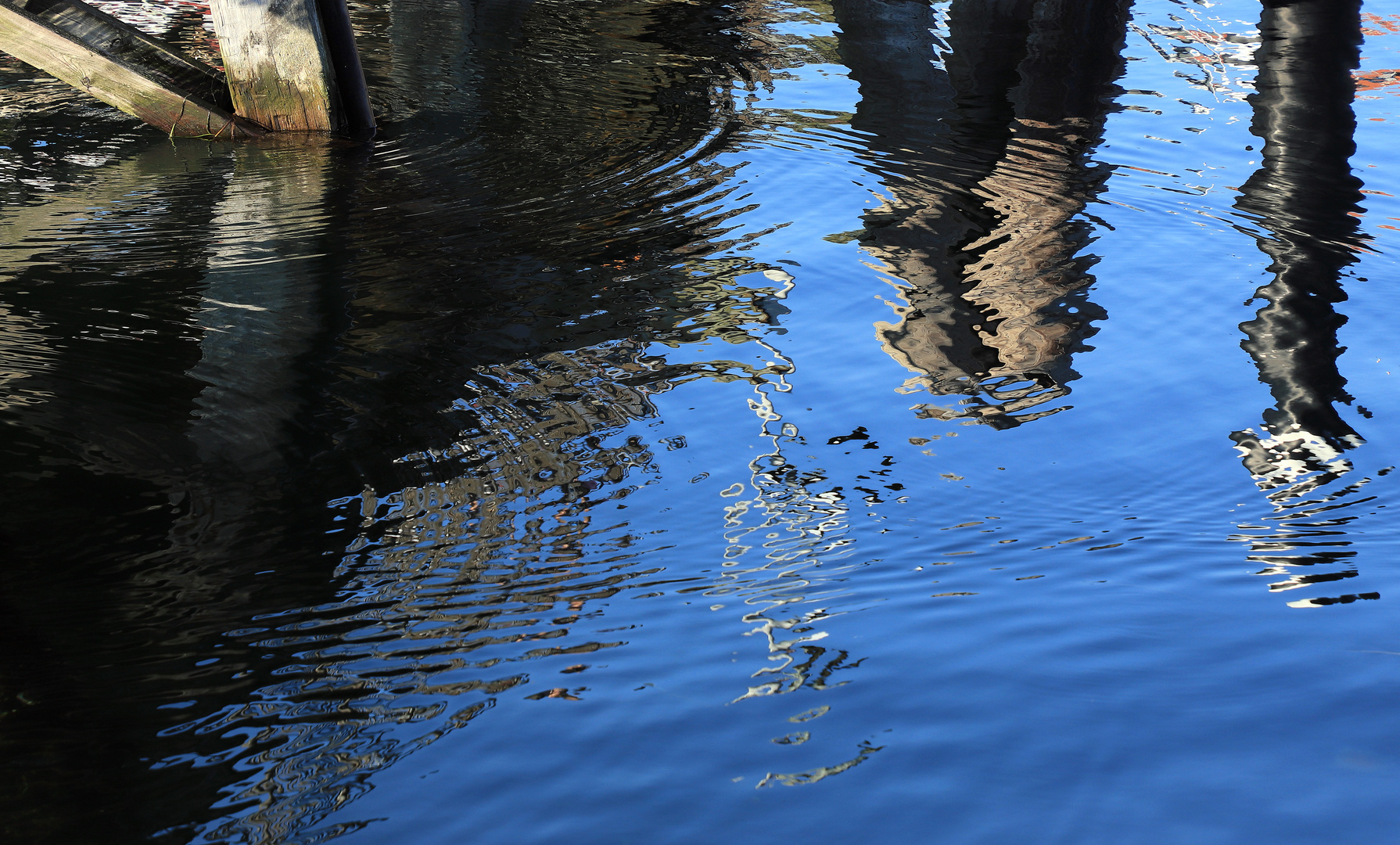 spiegelung in blau