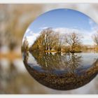 Spiegelung in der Glaskugel