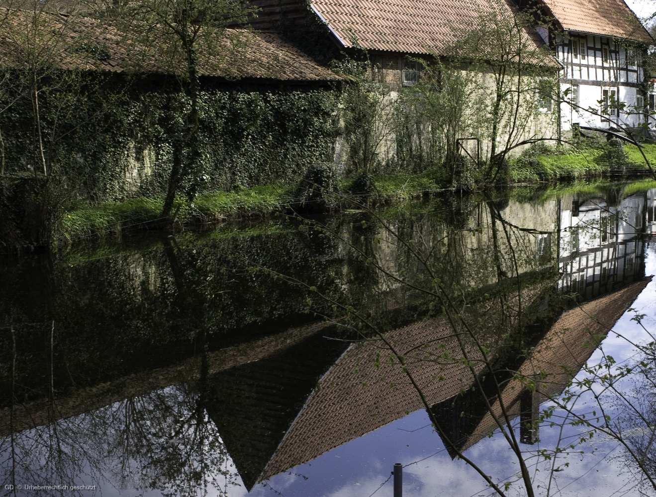 Spiegelung in der Gräfte,