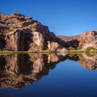 Spiegelung in der Laguna Negra