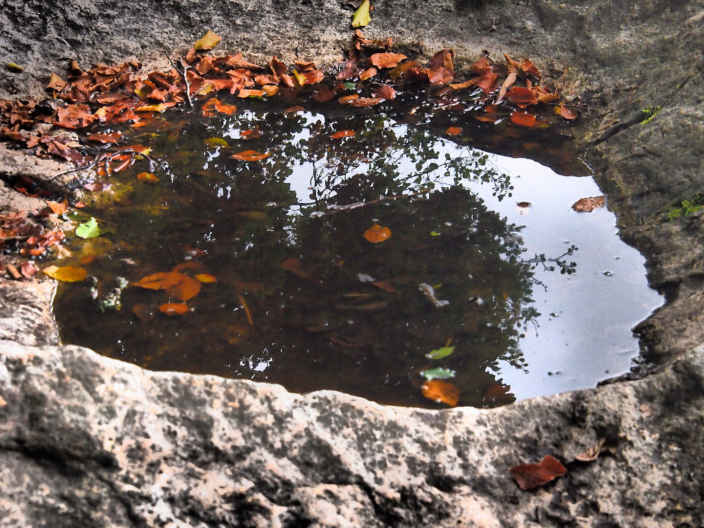 Spiegelung in der "Opferwanne"