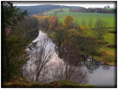 Spiegelung in der Saale