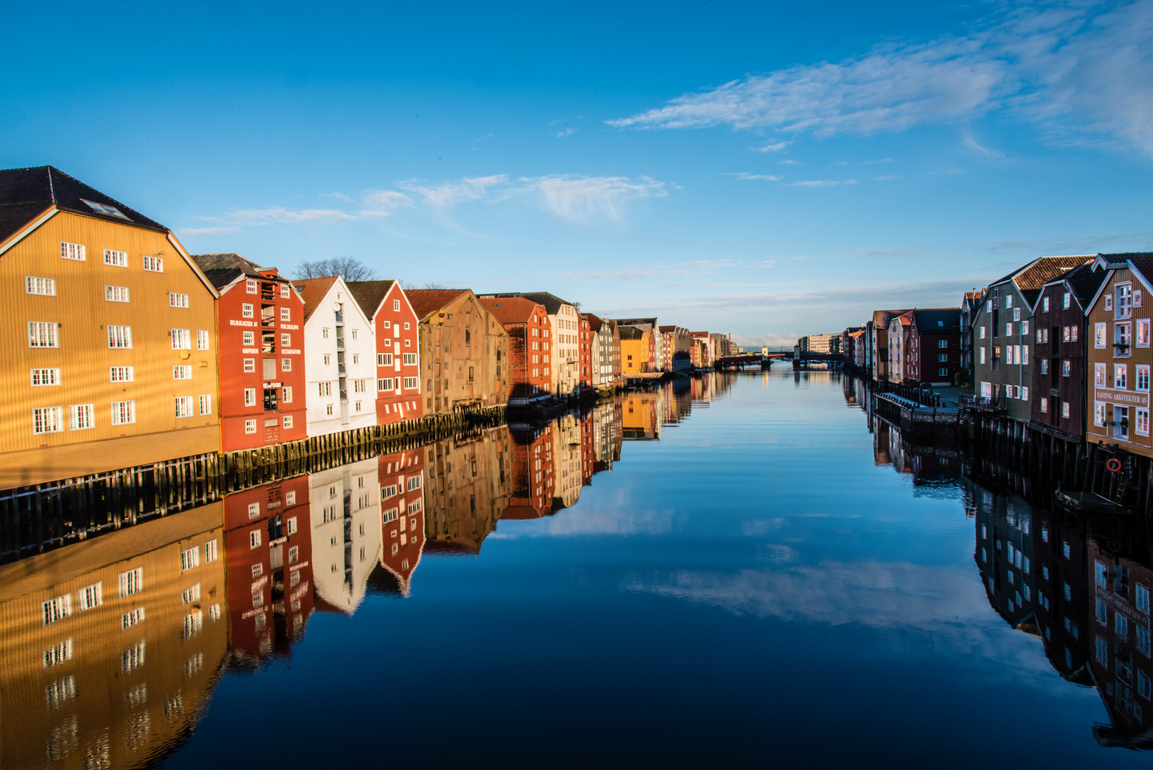 Spiegelung in Trondheim