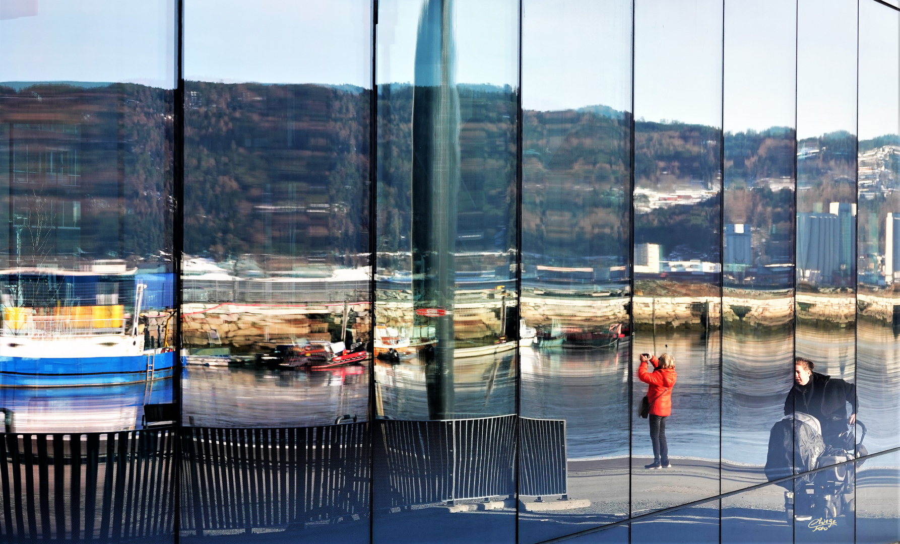 Spiegelung in Trondheim