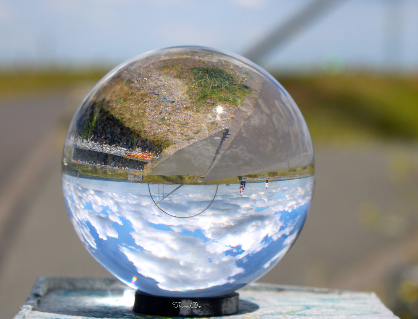 Spiegelung Kristallkugel / Lensball