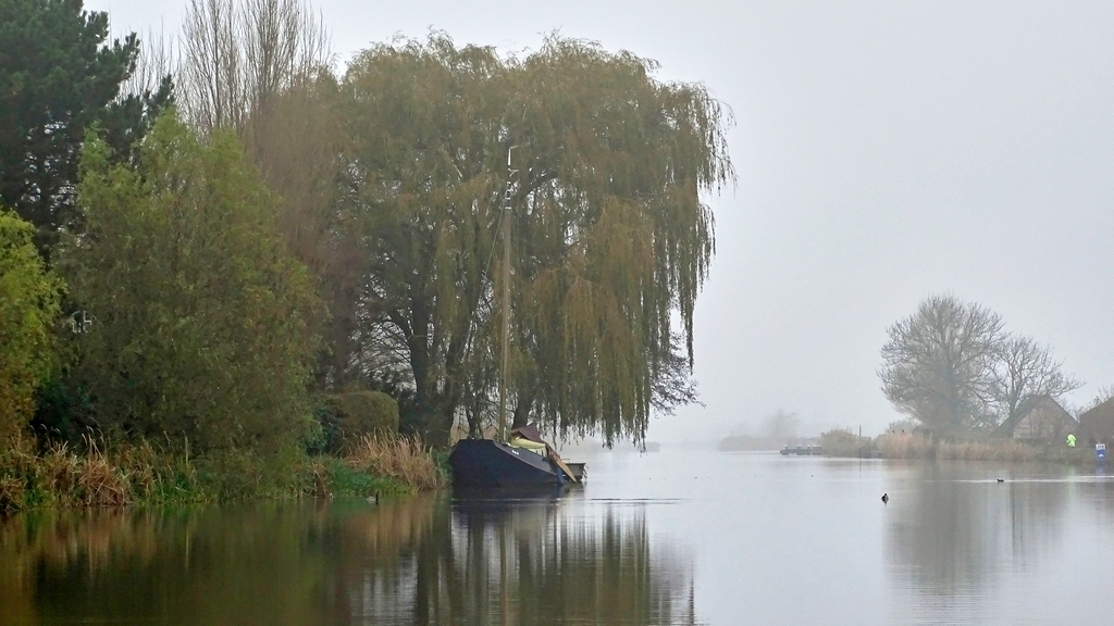 Spiegelung mit Nebel