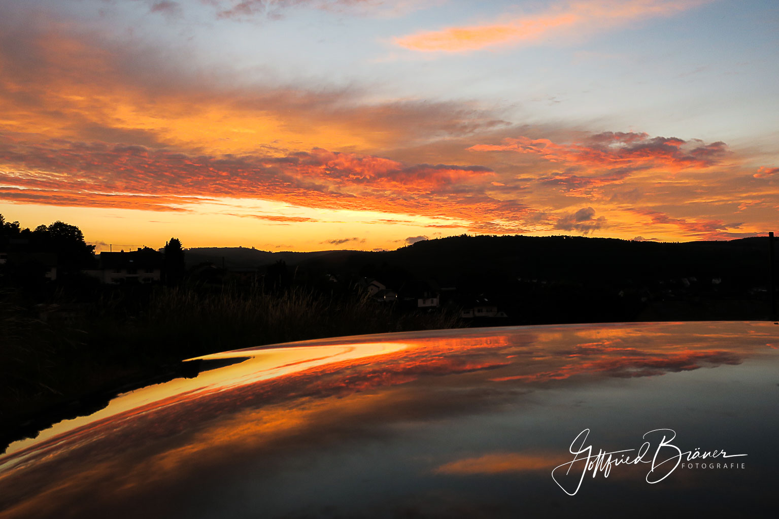 Spiegelung - nach Sonnenuntergang