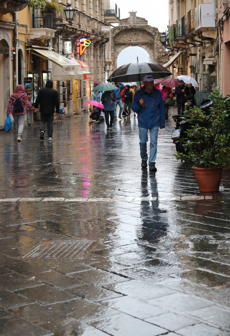 Spiegelung Regenschirm 