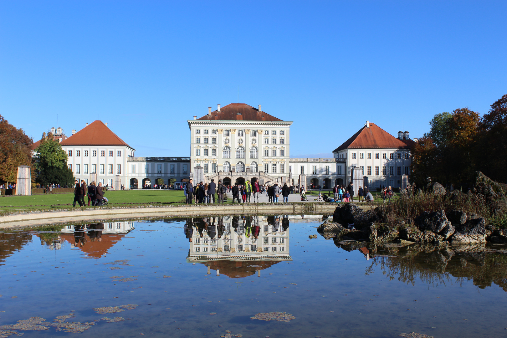 Spiegelung Schloss Nymphenburg