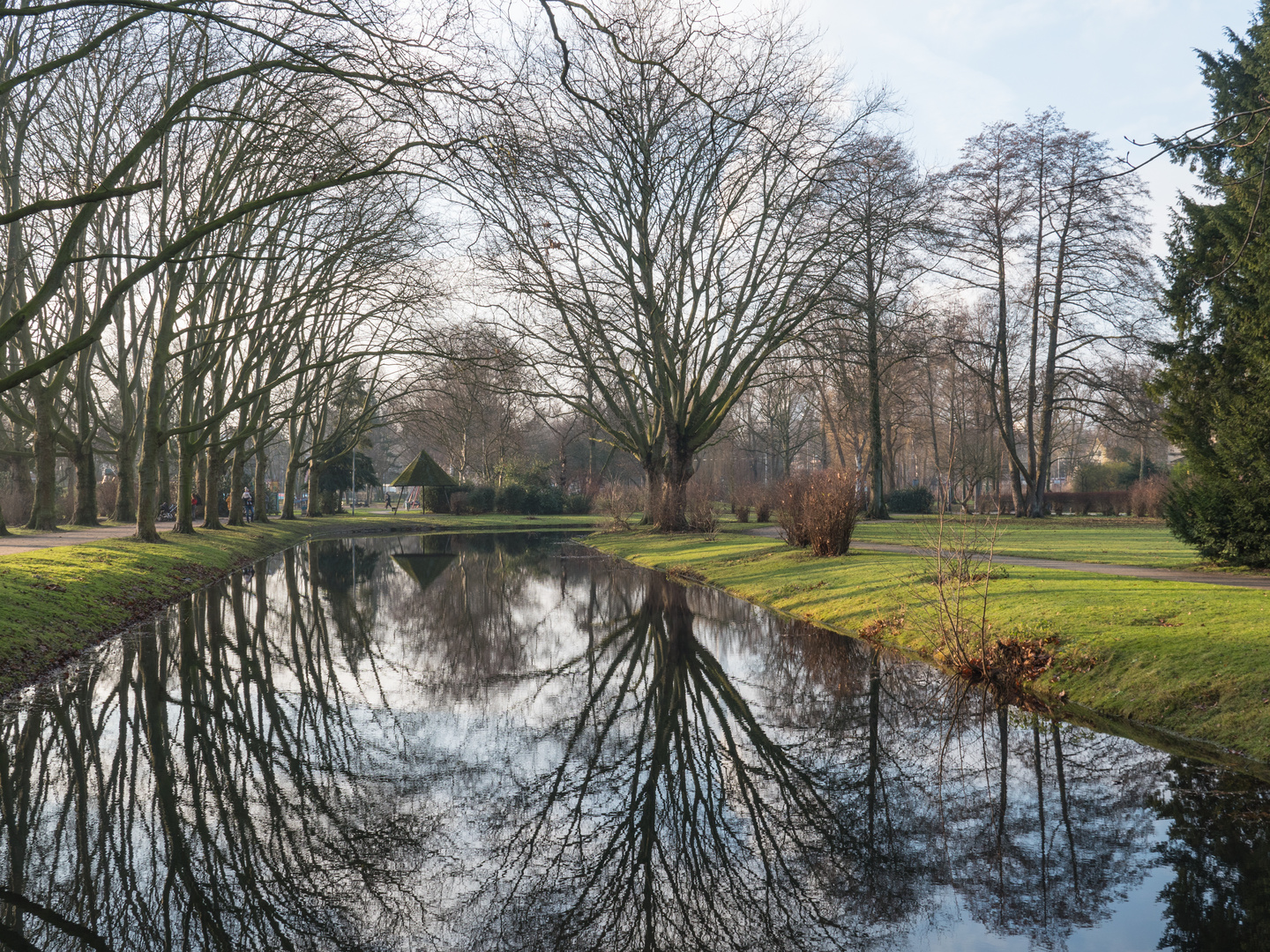 Spiegelung Strünkede-Park, Herne