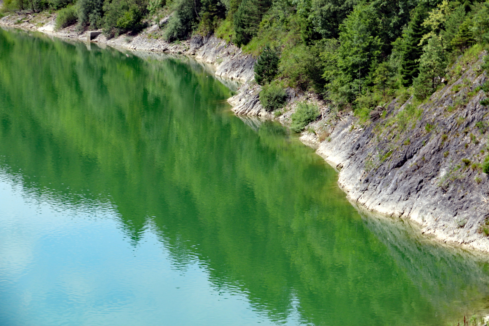 Spiegelung Sylvensteinsee