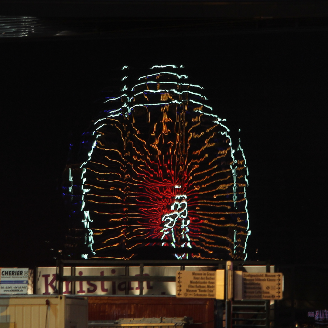 Spiegelung vom Riesenrad