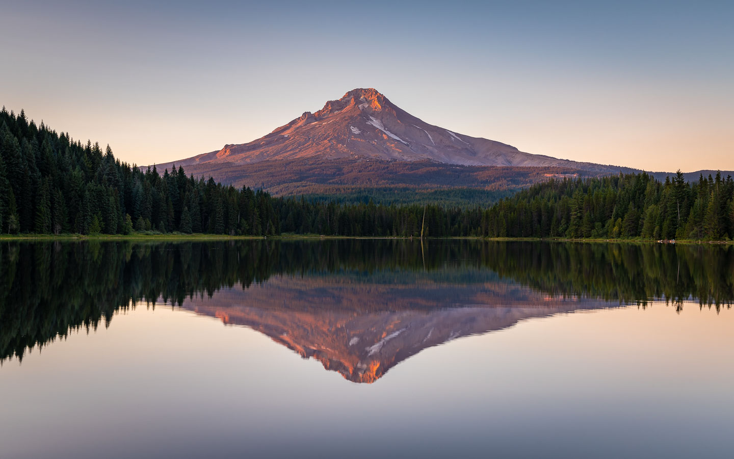 Spiegelung von Mt. Hood im Trillium Lake