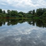 Spiegelung Wasser Wolken