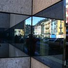 Spiegelungen 2 - Post in Locarno Piazza Grande