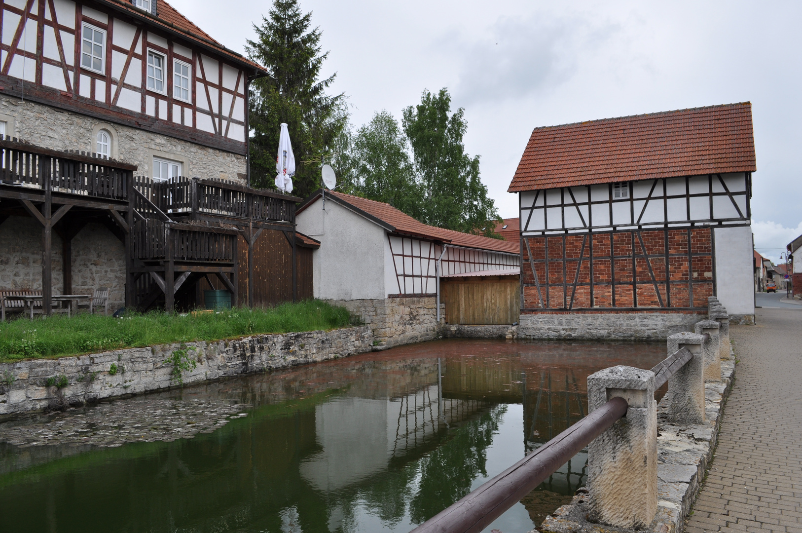 Spiegelungen-alte Mühle