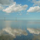 Spiegelungen am Strand von Hooksiel