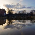 Spiegelungen auf der Spree in Spremberg