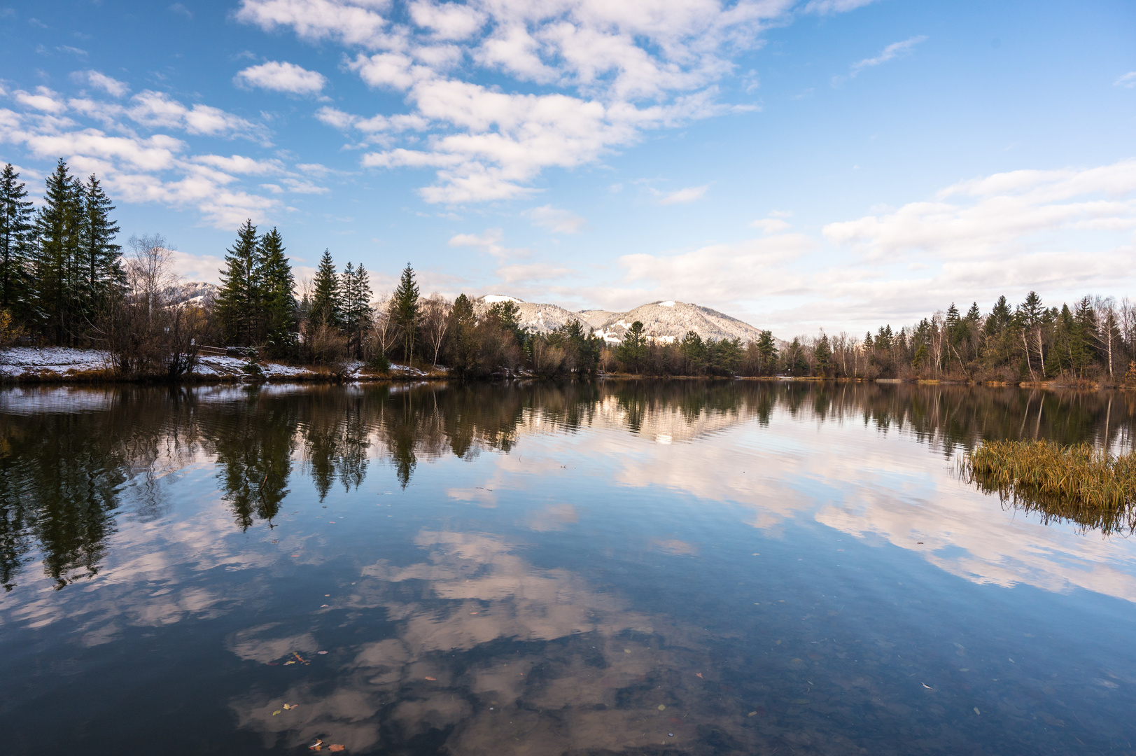 Spiegelungen im Baggersee