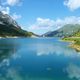 Spiegelungen im Fedaiasee