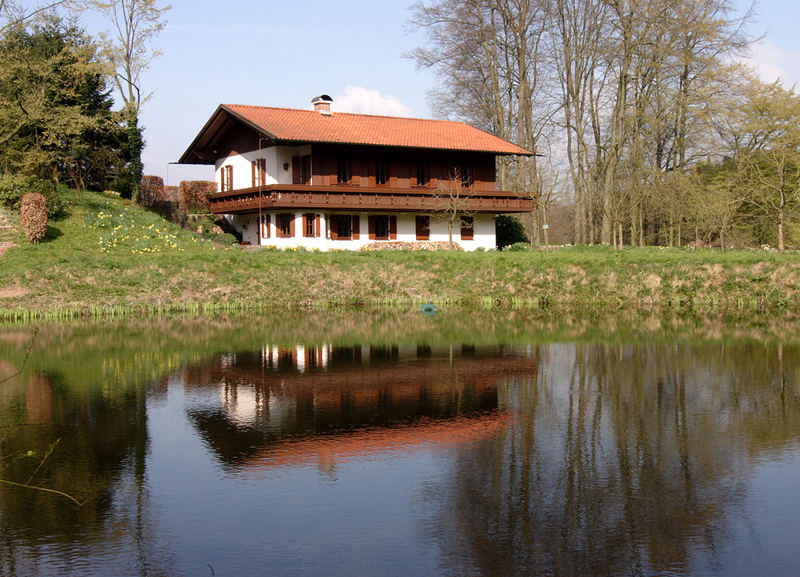 spiegelungen im kurpark tecklenburg