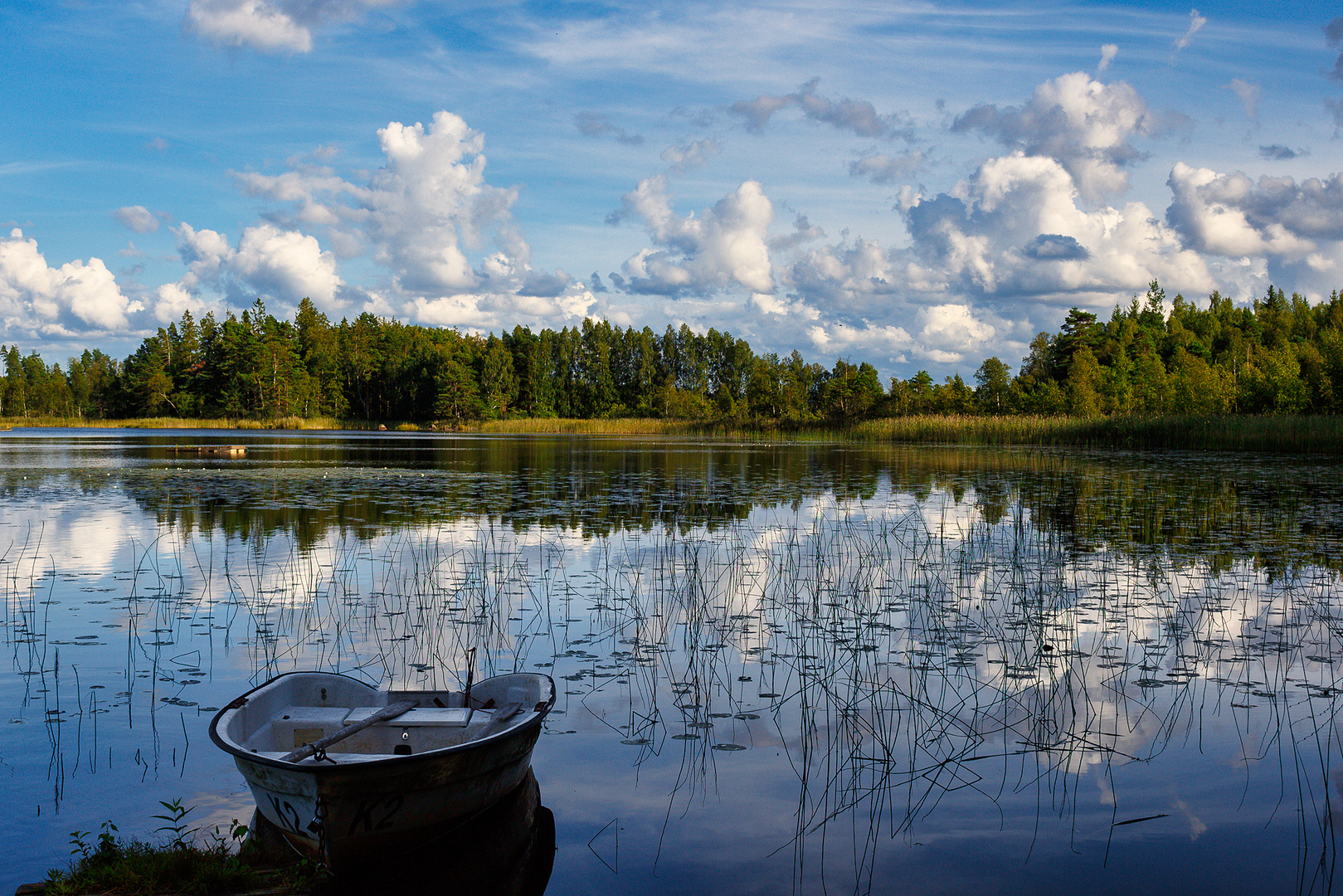 Spiegelungen im See