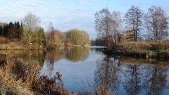 Spiegelungen im Wasser