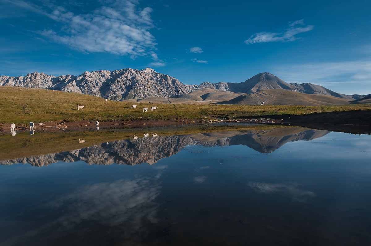 Spiegelungen in Abruzzo am Rosso Grande