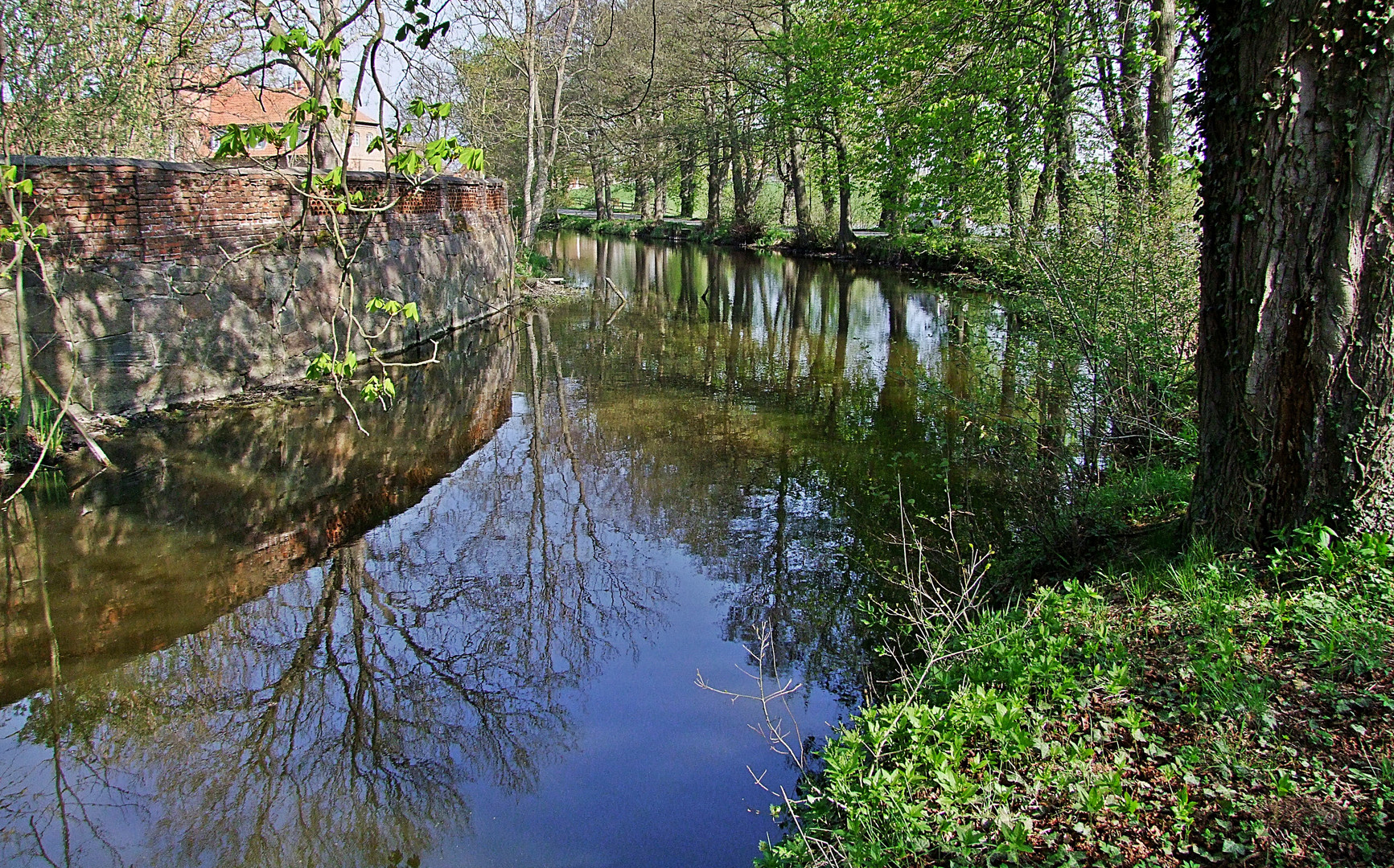 Spiegelungen  -  reflections (Gut Kletkamp, Kreis Plön)