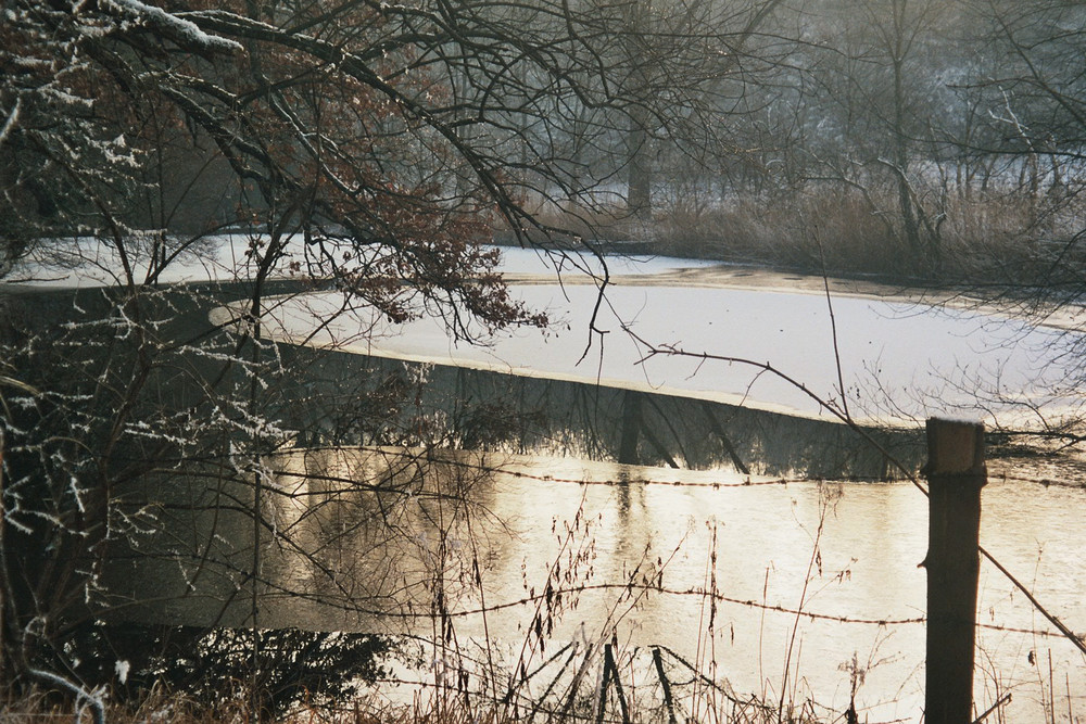 Spiegelweiher im Winter