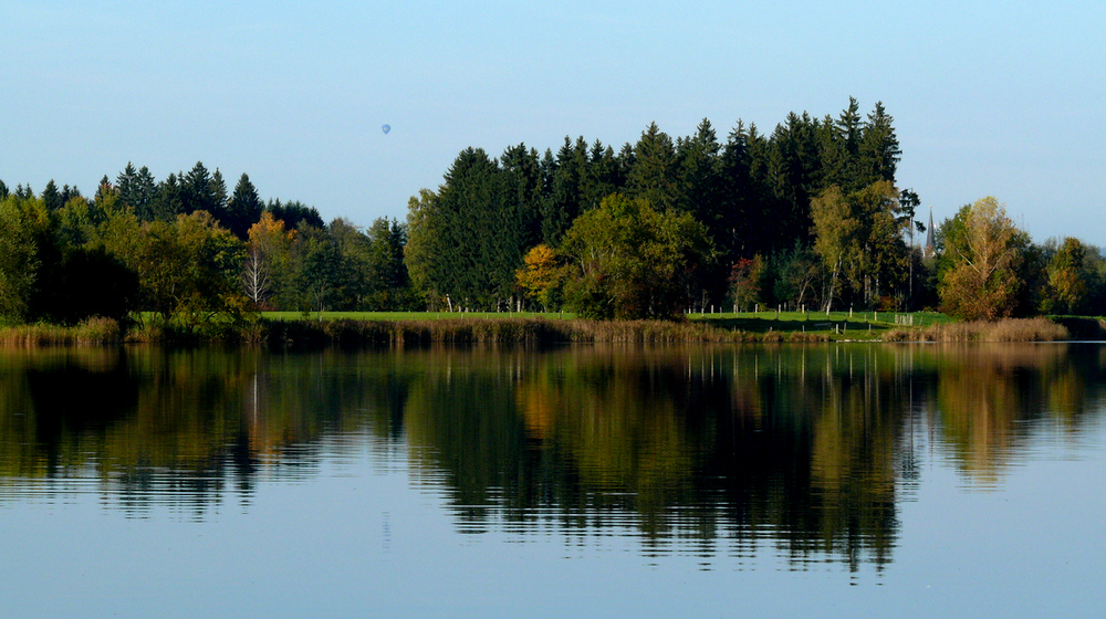 spieglung am see