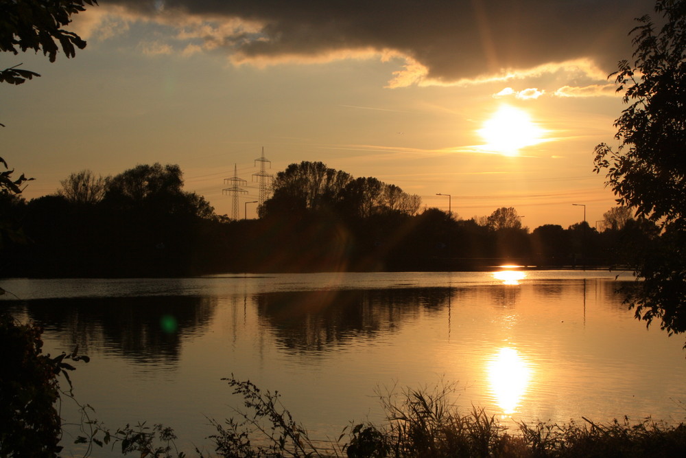 Spieglung des Sonnenuntergangs