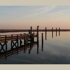 Spiekerooger Hafen im Sonnenaufgang