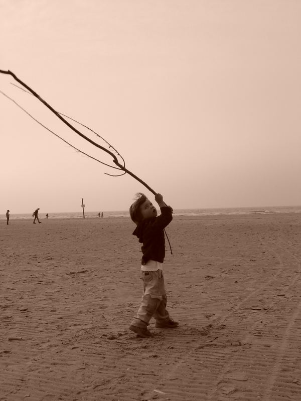 Spiel am Strand...