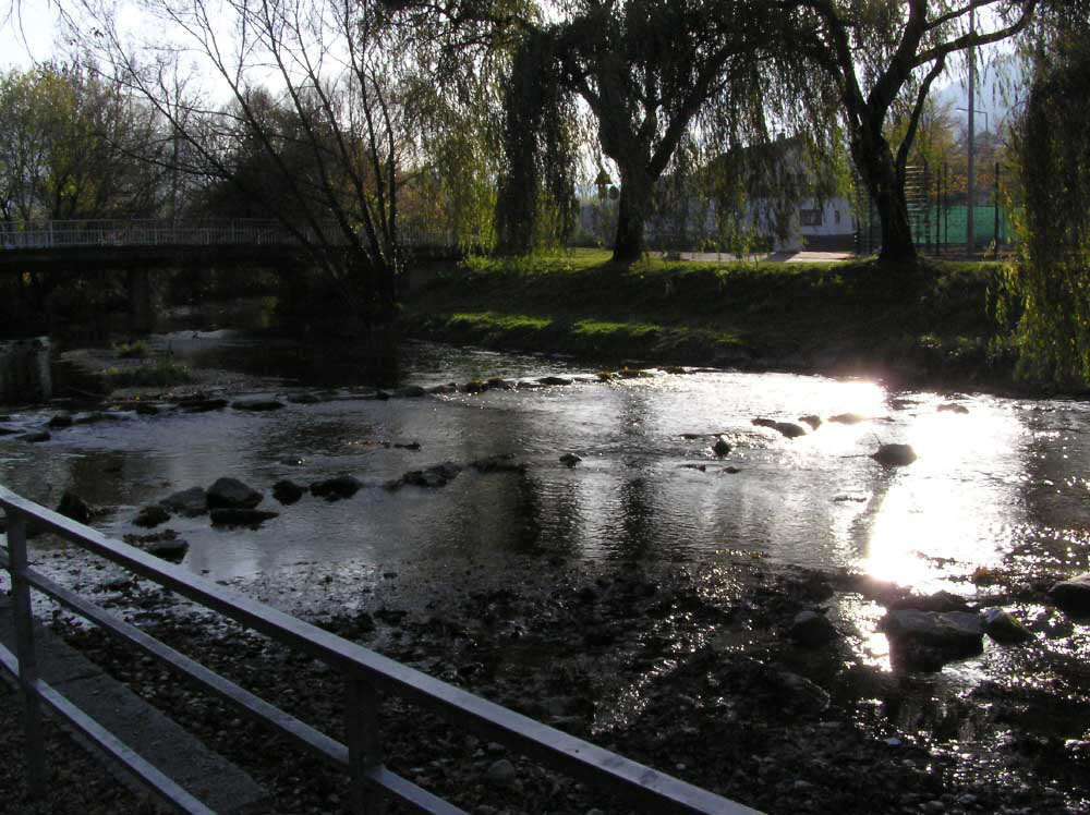 Spiel des Wassers mit dem Licht