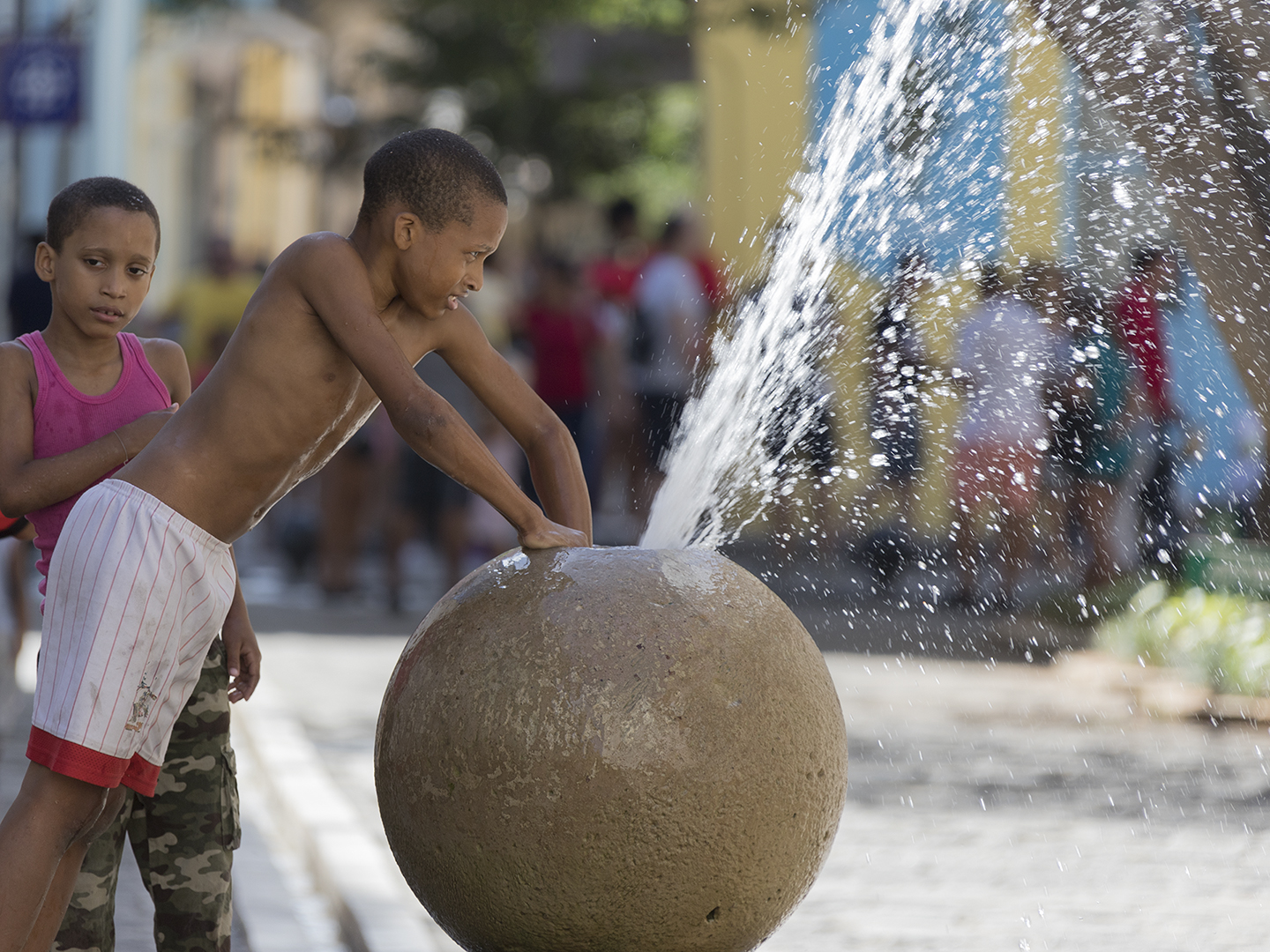 Spiel mit dem Wasser