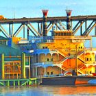 Spielcasino auf einem Mississippi-Dampfer in Baton Rouge
