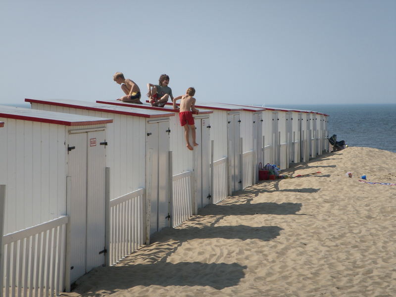 Spielen am Strand