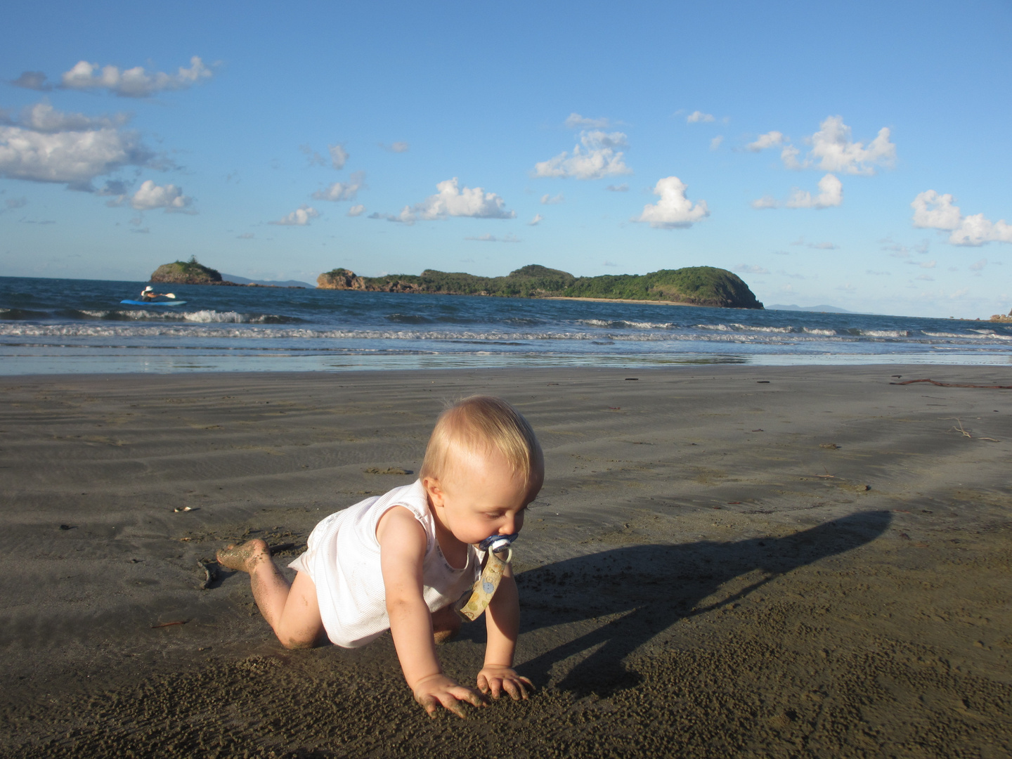 Spielen am Strand