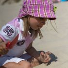 Spielen am Strand