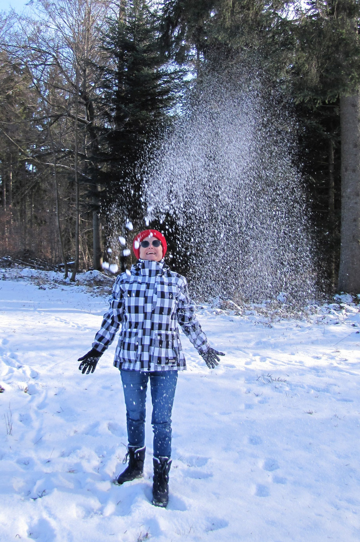 Spielen im Schnee