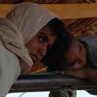 Spielende Kinder in der Ostwüste von Ägypten