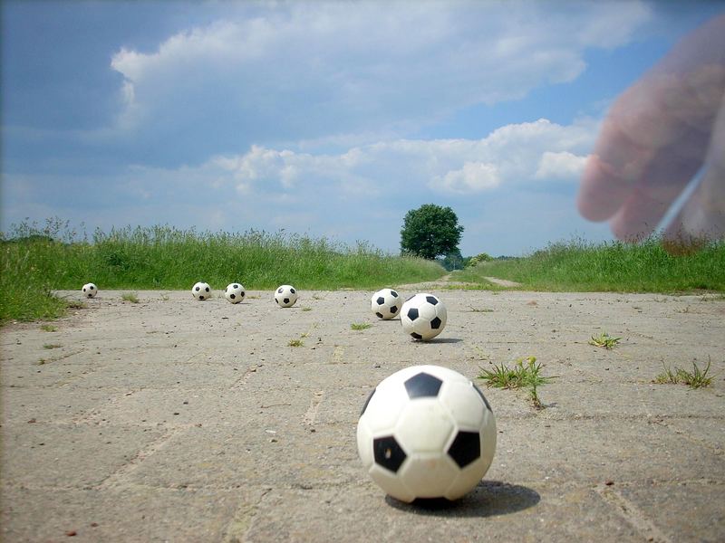 Spielerei mit dem Ball..