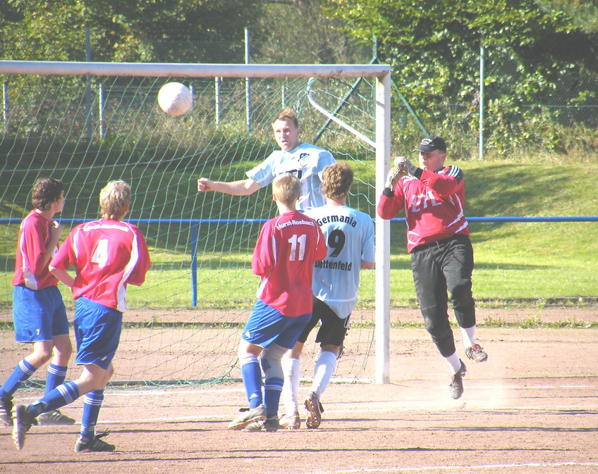 Spielszene in der Kreisliga B  des Fußballverbandes Mittelrhein; Kreis Sieg; Staffel B3