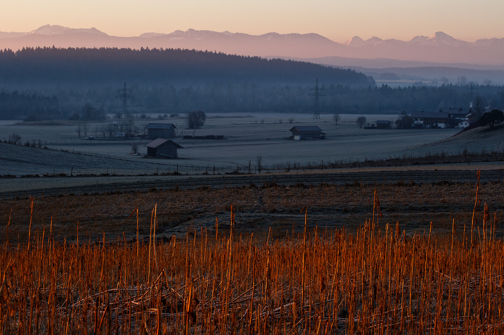 Spießiger Sonnenaufgang