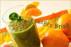 Spinat-Orangen-Drink