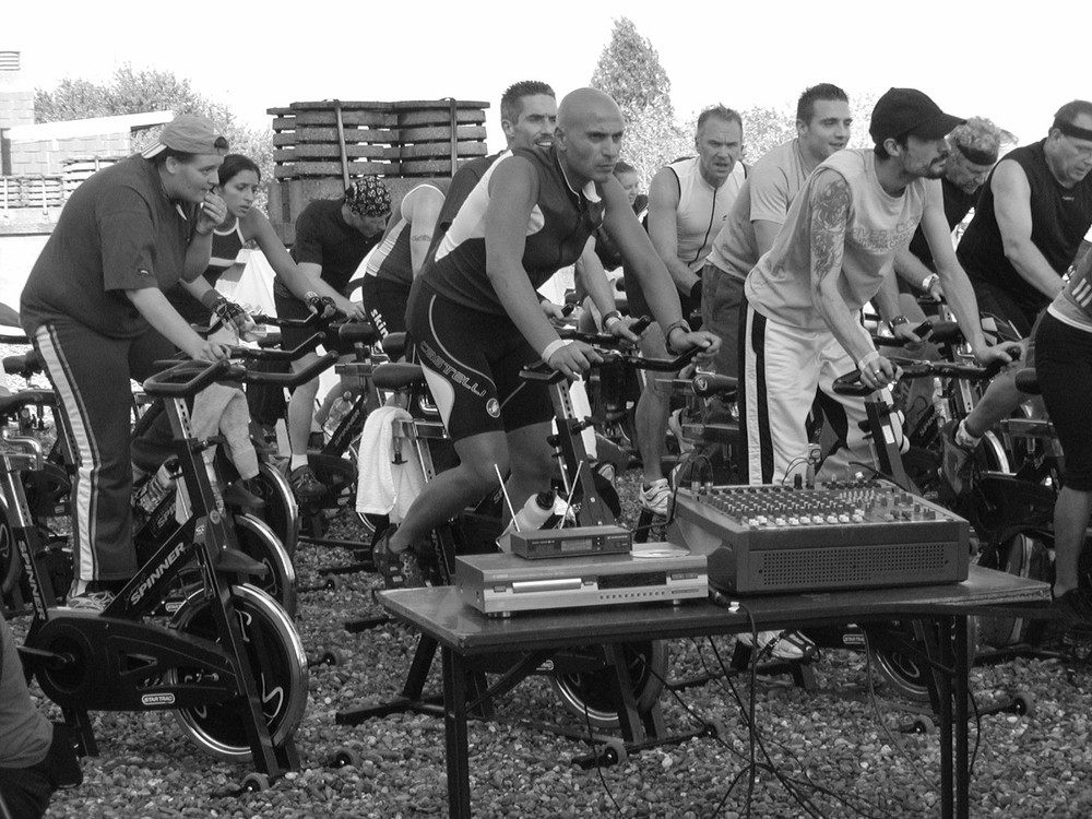 Spinning auf dem Dach