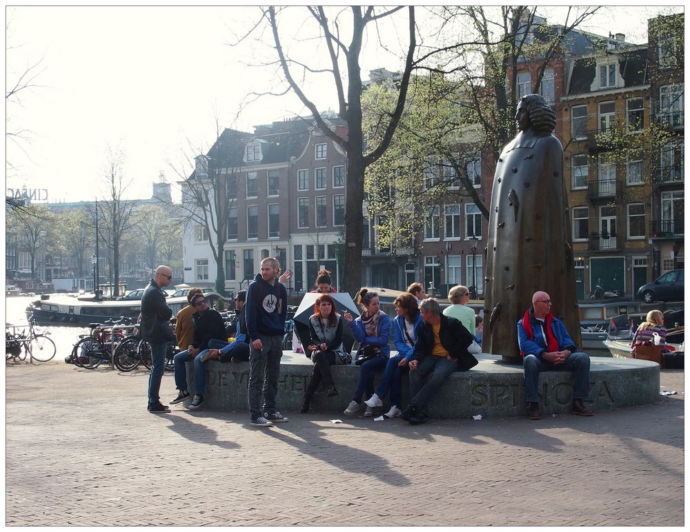 Spinoza-Monument am Waterlooplein